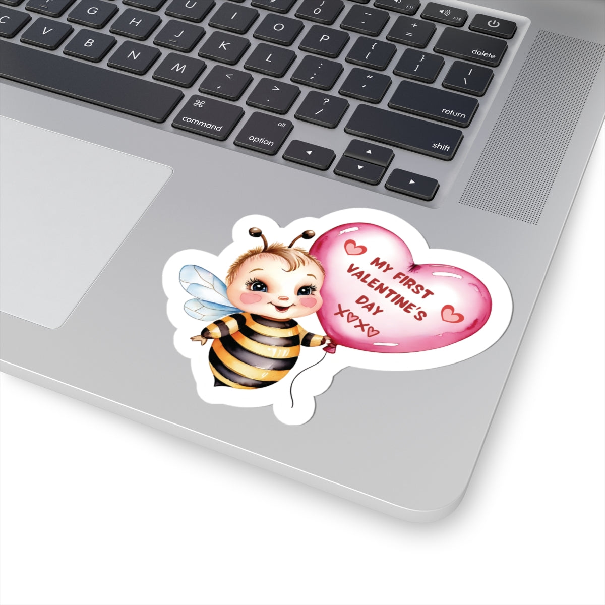 My First Valentines Day Sticker, Baby's First Valentine Sticker, Cute Baby Gift, Vinyl Kiss Cut Decal, Nursery Decor, Pregnancy Announcement