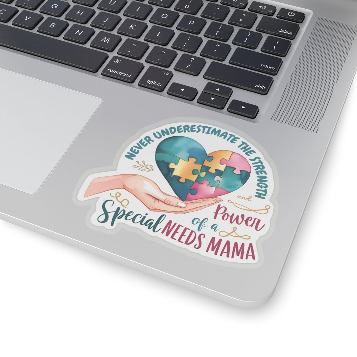 Special Needs Mama Kiss-Cut Stickers, Unique Inspirational Autism Awareness Gift, Vinyl Decals Durable Laptop and Water Bottle Stickers