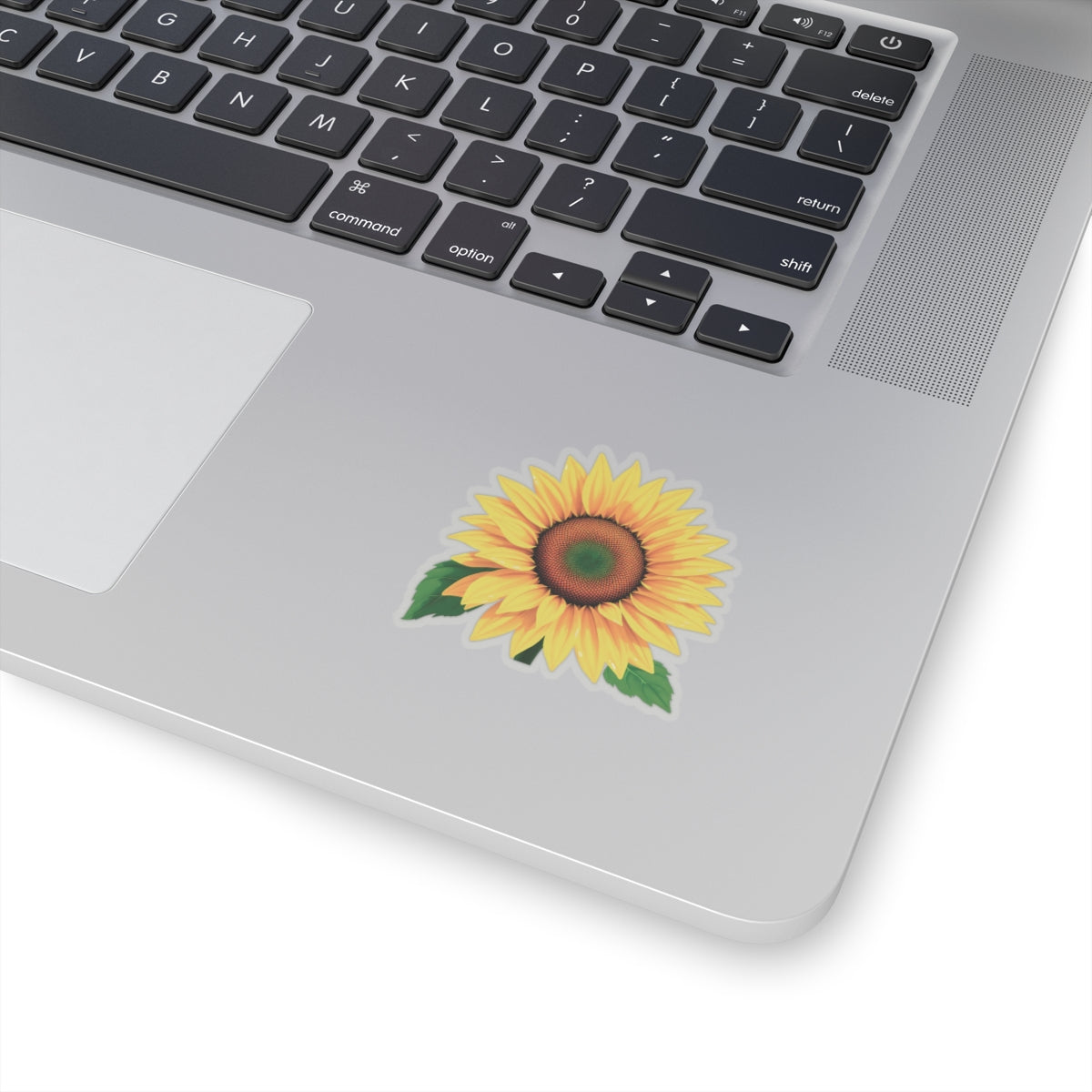 Magnificent Sunflower Kiss Cut Sticker, Floral Deca Botanical Design Laptop Decor, Water Bottle Sticker, Nature Lover Gift Mothers Day Gift