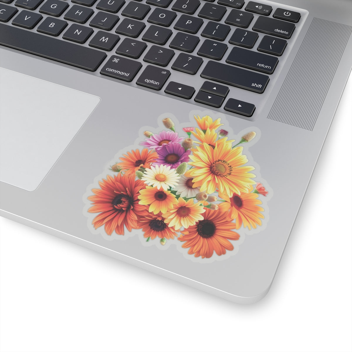 Garden Flowers Bouquet Sticker Gerbera Daisies April Birth Flower Symbol Of Joy Waterproof Vinyl Kiss Cut Laptop Water Bottle Scrapbook