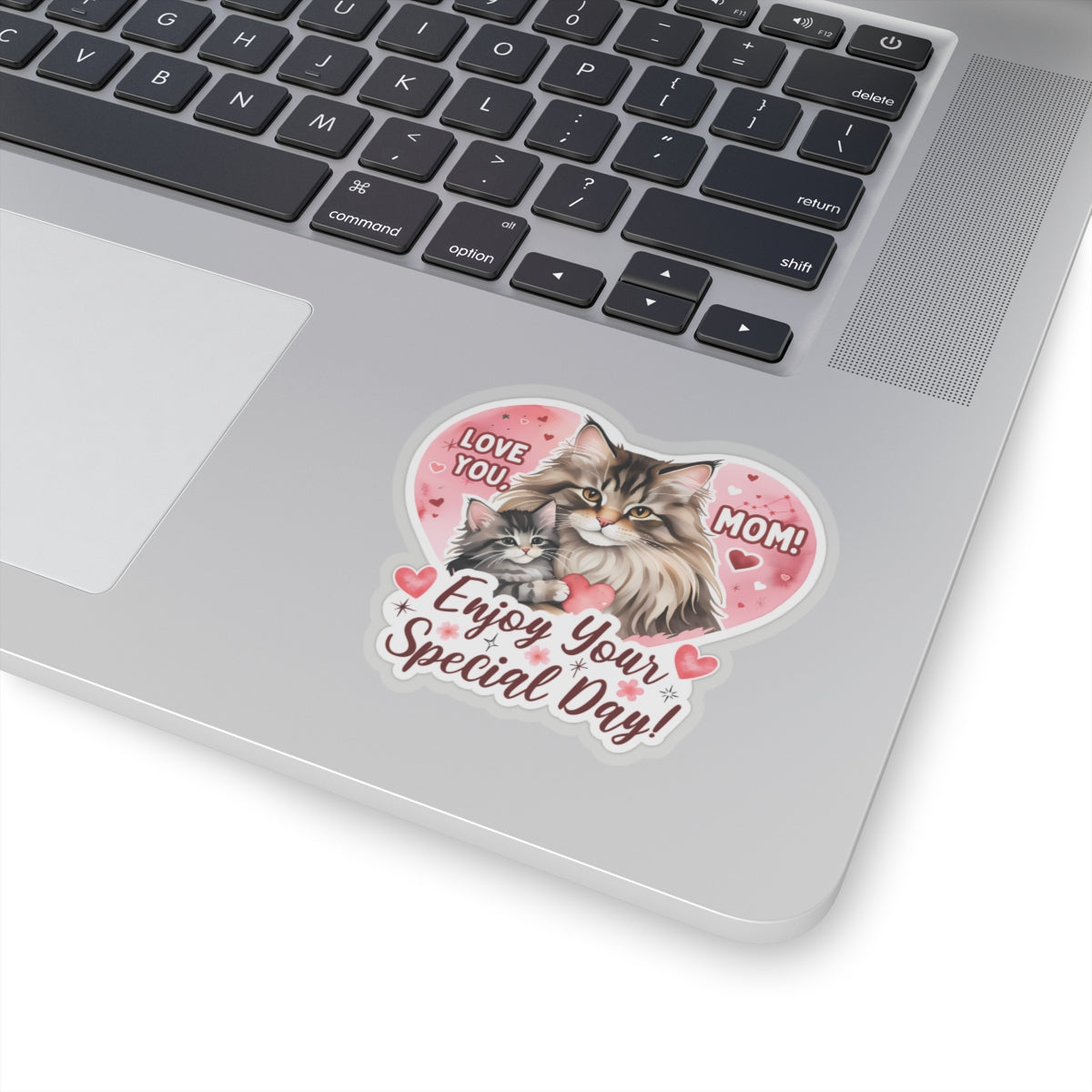 Happy Mother’s Day Sticker Cute Mama Cat Kitten Vinyl Decal Cat Mom Appreciation Gift Waterproof Planner Laptop Sticker Animal Lover Gift