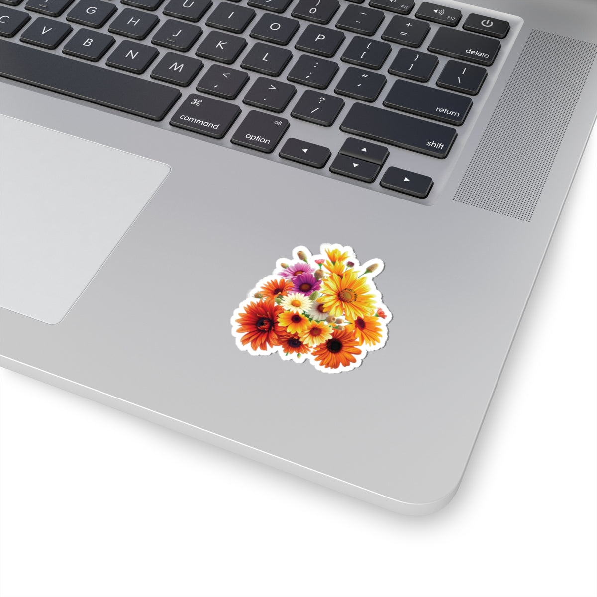 Garden Flowers Bouquet Sticker Gerbera Daisies April Birth Flower Symbol Of Joy Waterproof Vinyl Kiss Cut Laptop Water Bottle Scrapbook