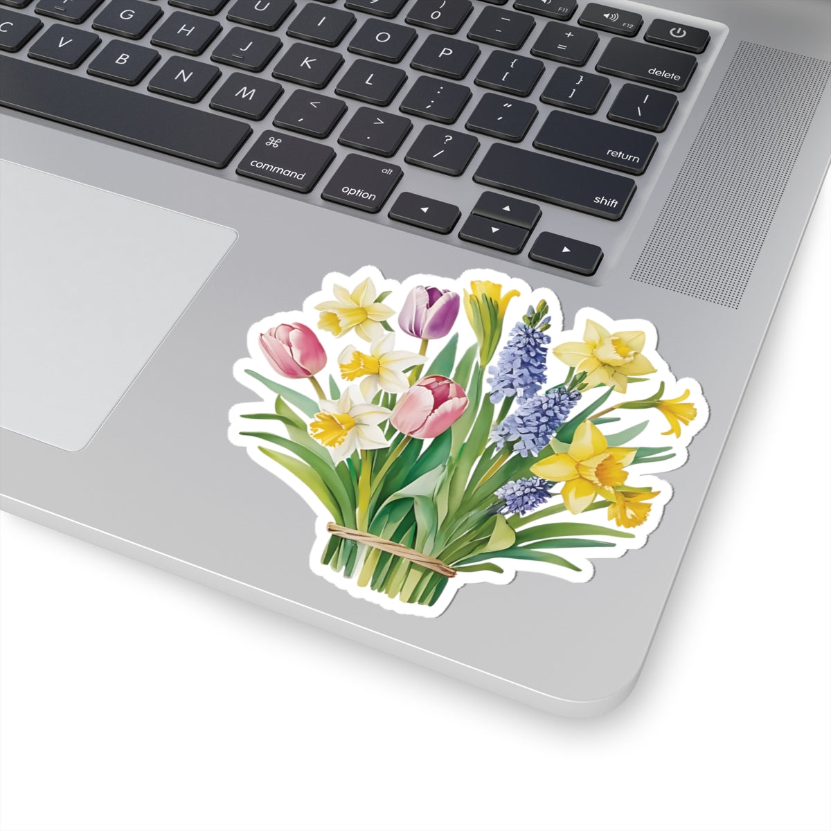 Spring Flowers Bouquet Stickers, Mother's Day Sticker Birthday Gift Label Flower Bouquet Decals Spring Garden Decor Cute Planner Stickers