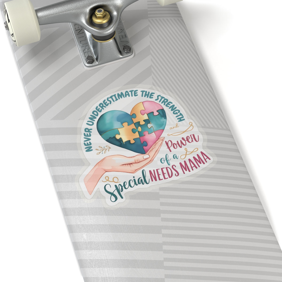 Special Needs Mama Kiss-Cut Stickers, Unique Inspirational Autism Awareness Gift, Vinyl Decals Durable Laptop and Water Bottle Stickers