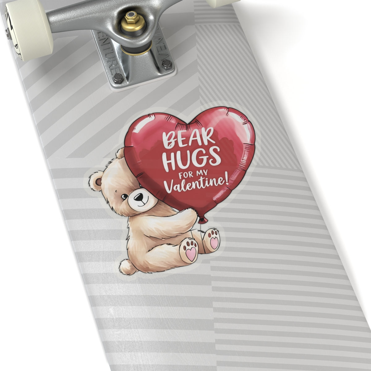 Bear Hugs Sticker, Valentines Day Cute Animal Love Decal, Gift For Her Him, Romantic Kiss Cut Sticker Laptop Journal Water Bottle Art