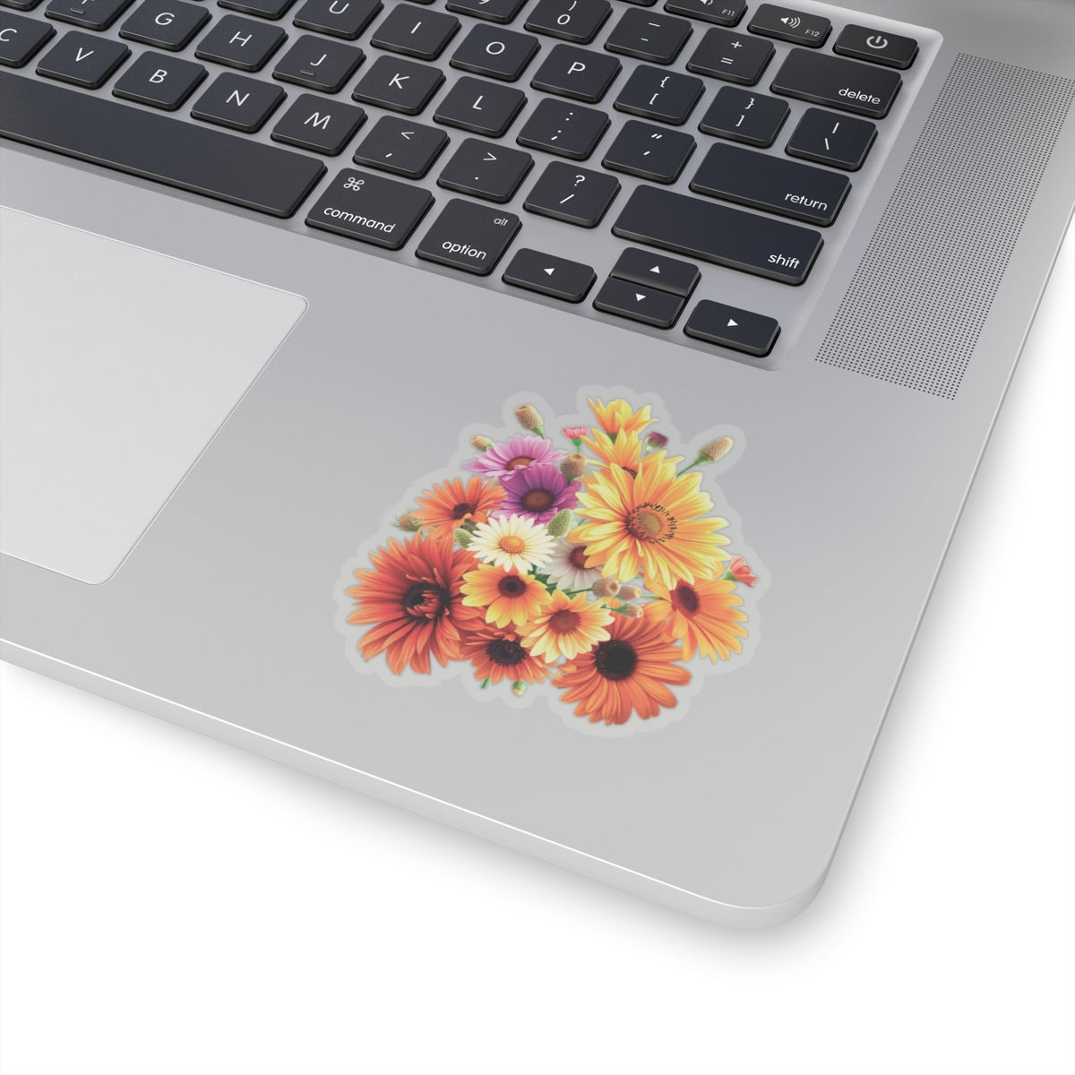 Garden Flowers Bouquet Sticker Gerbera Daisies April Birth Flower Symbol Of Joy Waterproof Vinyl Kiss Cut Laptop Water Bottle Scrapbook
