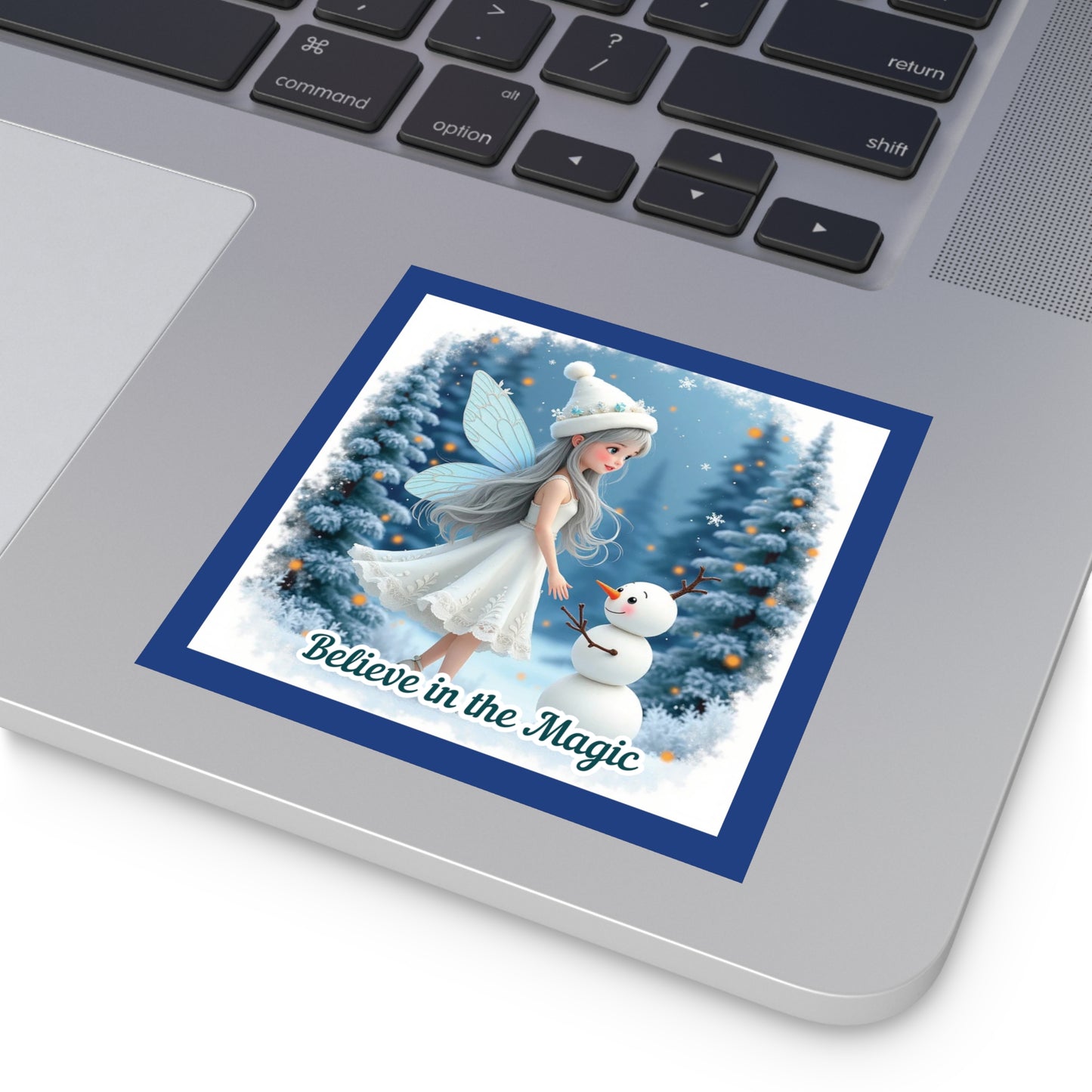 Believe In The Magic Sticker, Winter Fairy Sticker, Inspirational Christmas Sticker, Festive Vinyl Sticker, Holiday Quote Sticker, Planner Decal