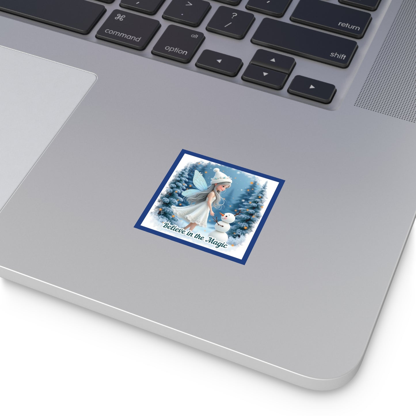 Believe In The Magic Sticker, Winter Fairy Sticker, Inspirational Christmas Sticker, Festive Vinyl Sticker, Holiday Quote Sticker, Planner Decal
