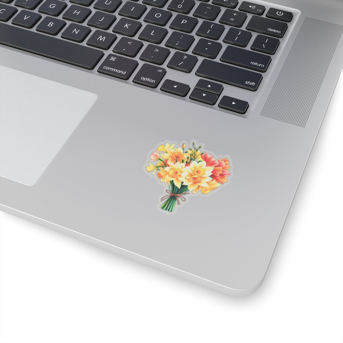 Beautiful Daffodil Bouquet Sticker, March Birth Flower Symbol Of Hope Joy Good Luck, Waterproof Vinyl Kiss Cut Floral Laptop Water Bottle Gift
