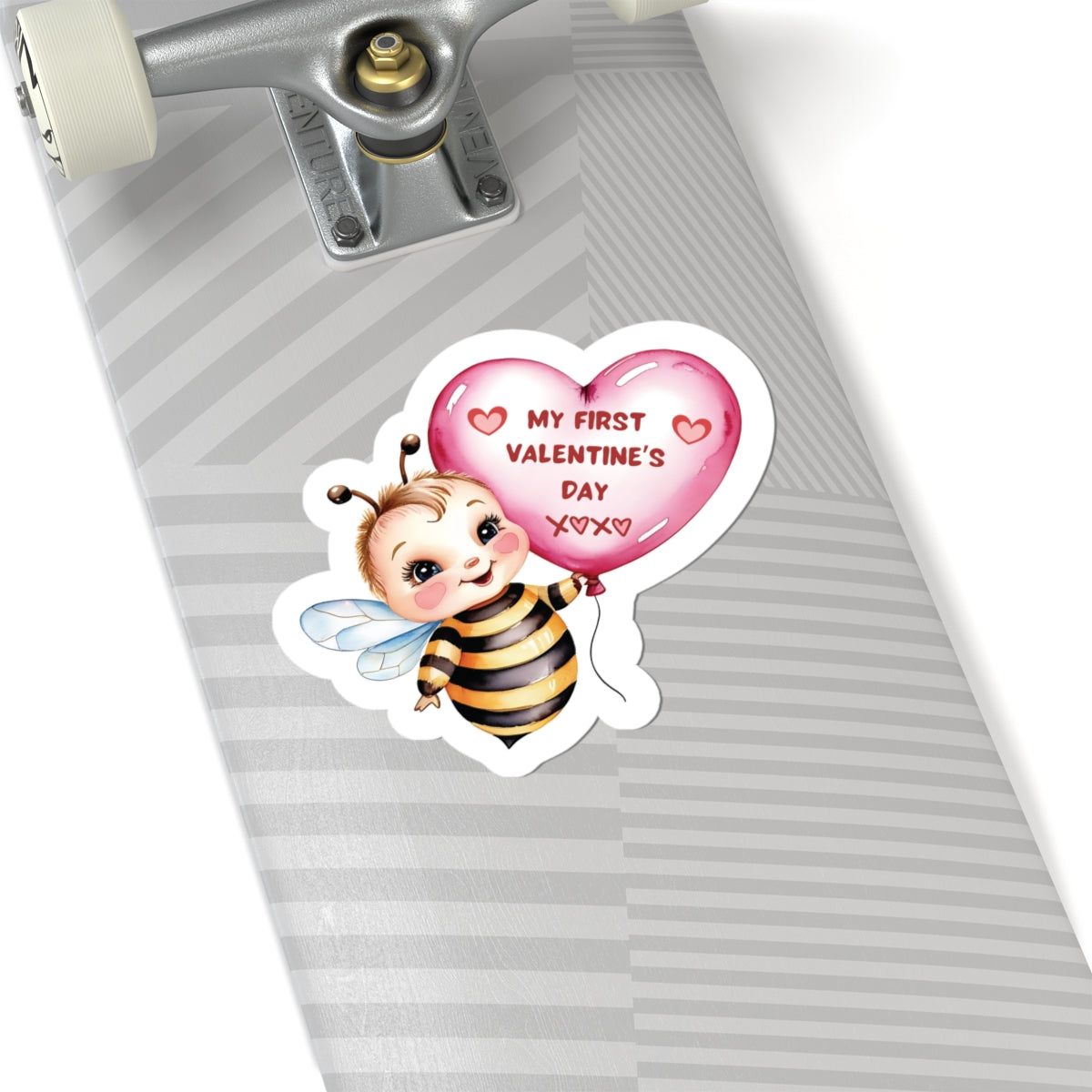 My First Valentines Day Sticker, Baby's First Valentine Sticker, Cute Baby Gift, Vinyl Kiss Cut Decal, Nursery Decor, Pregnancy Announcement