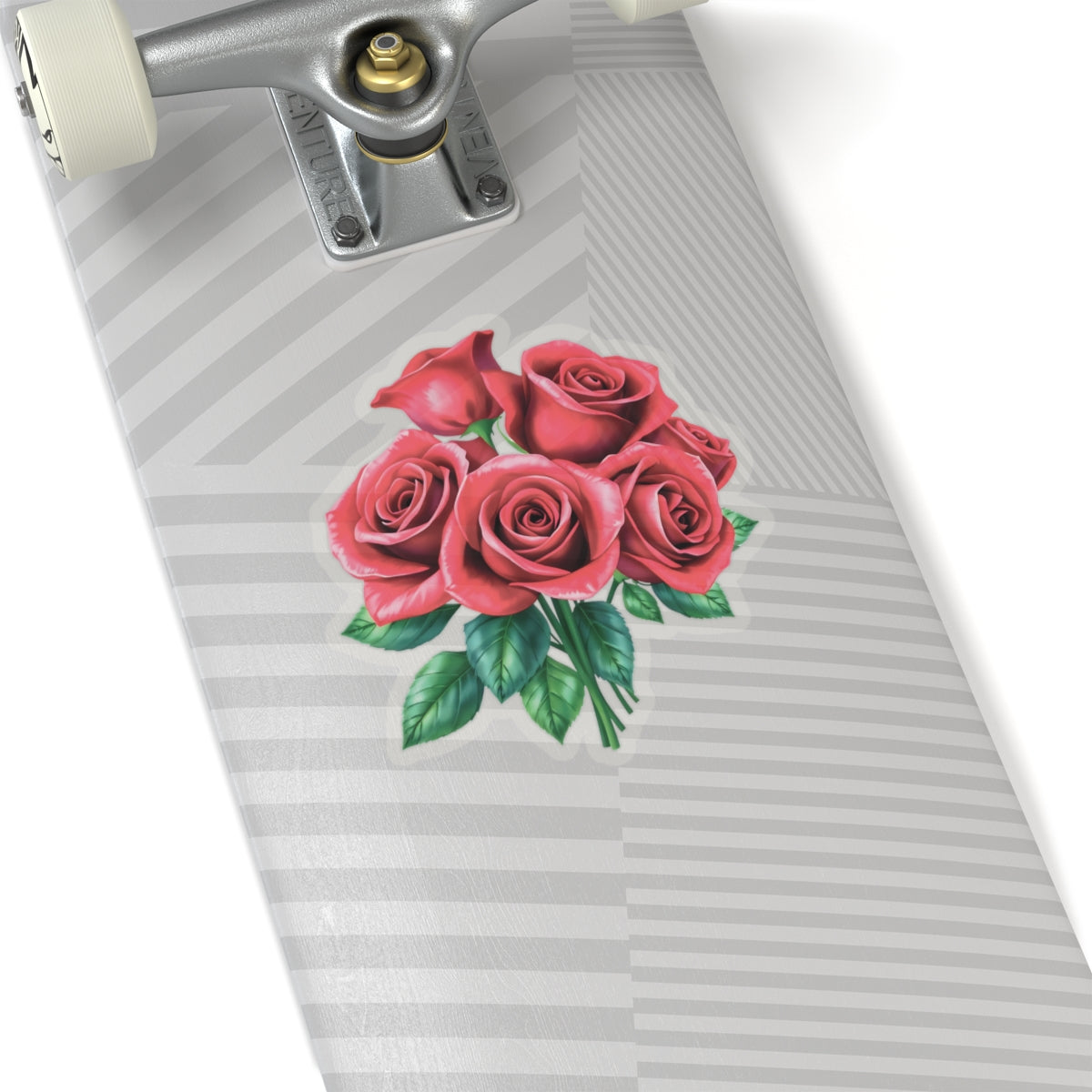 Red Rose Sticker, June Birth Flower Symbol Of Love Romance Beauty, Kiss Cut Vinyl Decal Birthday Mother's Day Gift, Botanical Art Laptop Gift
