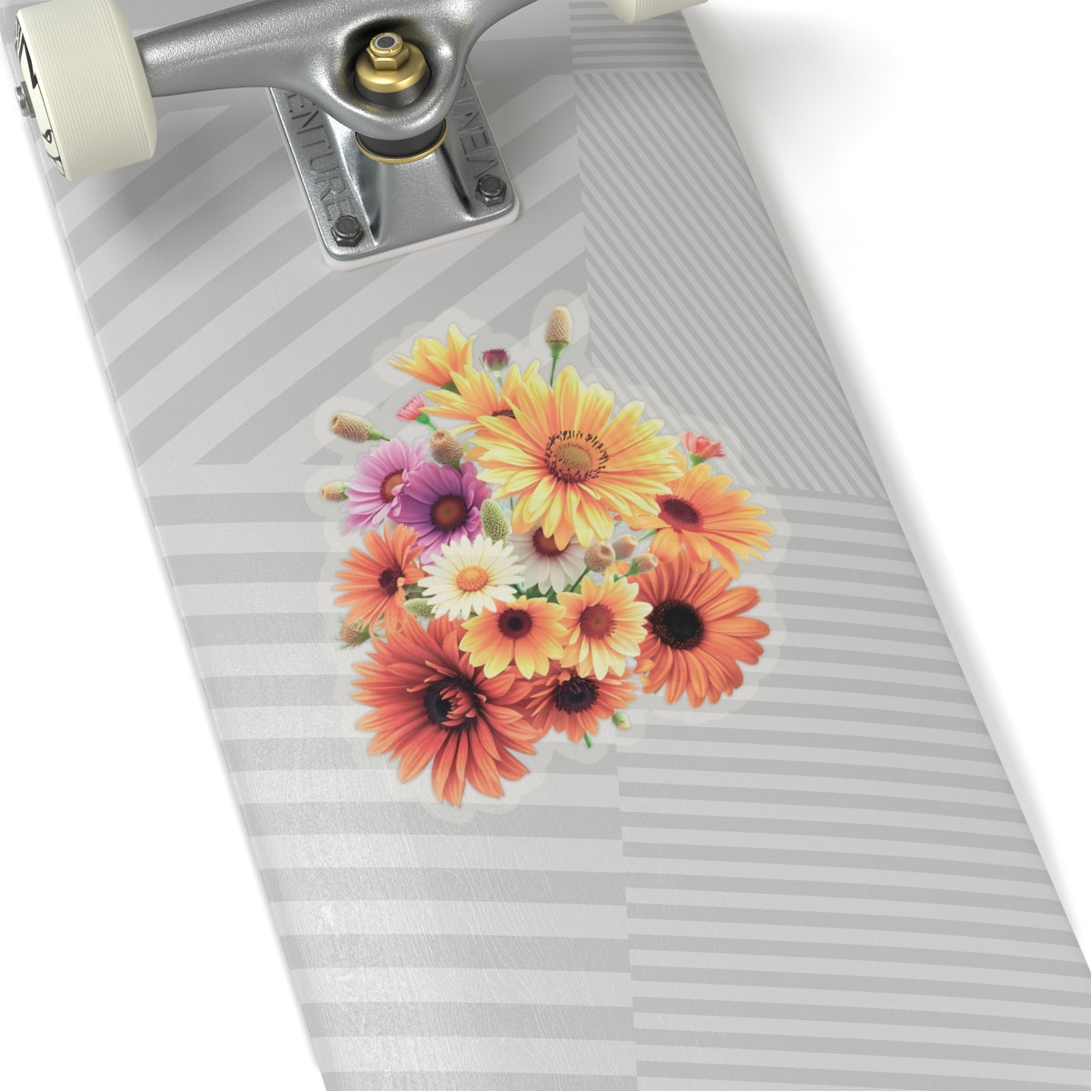 Garden Flowers Bouquet Sticker Gerbera Daisies April Birth Flower Symbol Of Joy Waterproof Vinyl Kiss Cut Laptop Water Bottle Scrapbook