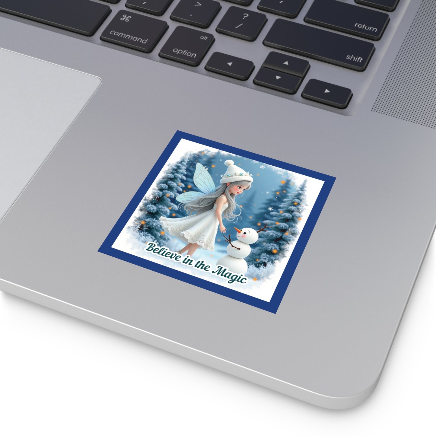 Believe In The Magic Sticker, Winter Fairy Sticker, Inspirational Christmas Sticker, Festive Vinyl Sticker, Holiday Quote Sticker, Planner Decal