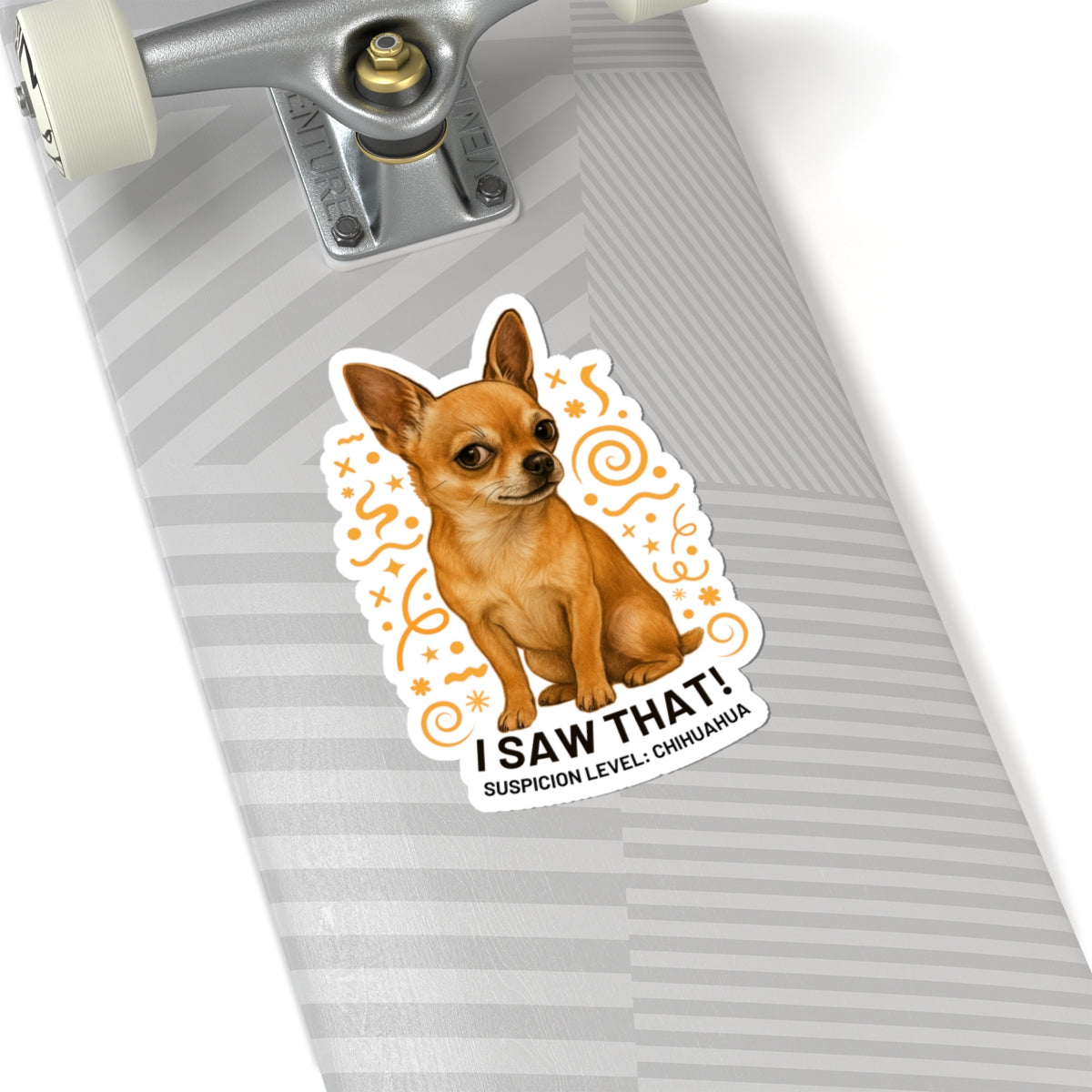 I Saw That Chihuahua Sticker, Suspicion Level Funny Dog Sticker, Realistic Chihuahua Art, Sassy Pet Lover Gift Waterproof Vinyl Laptop Decal