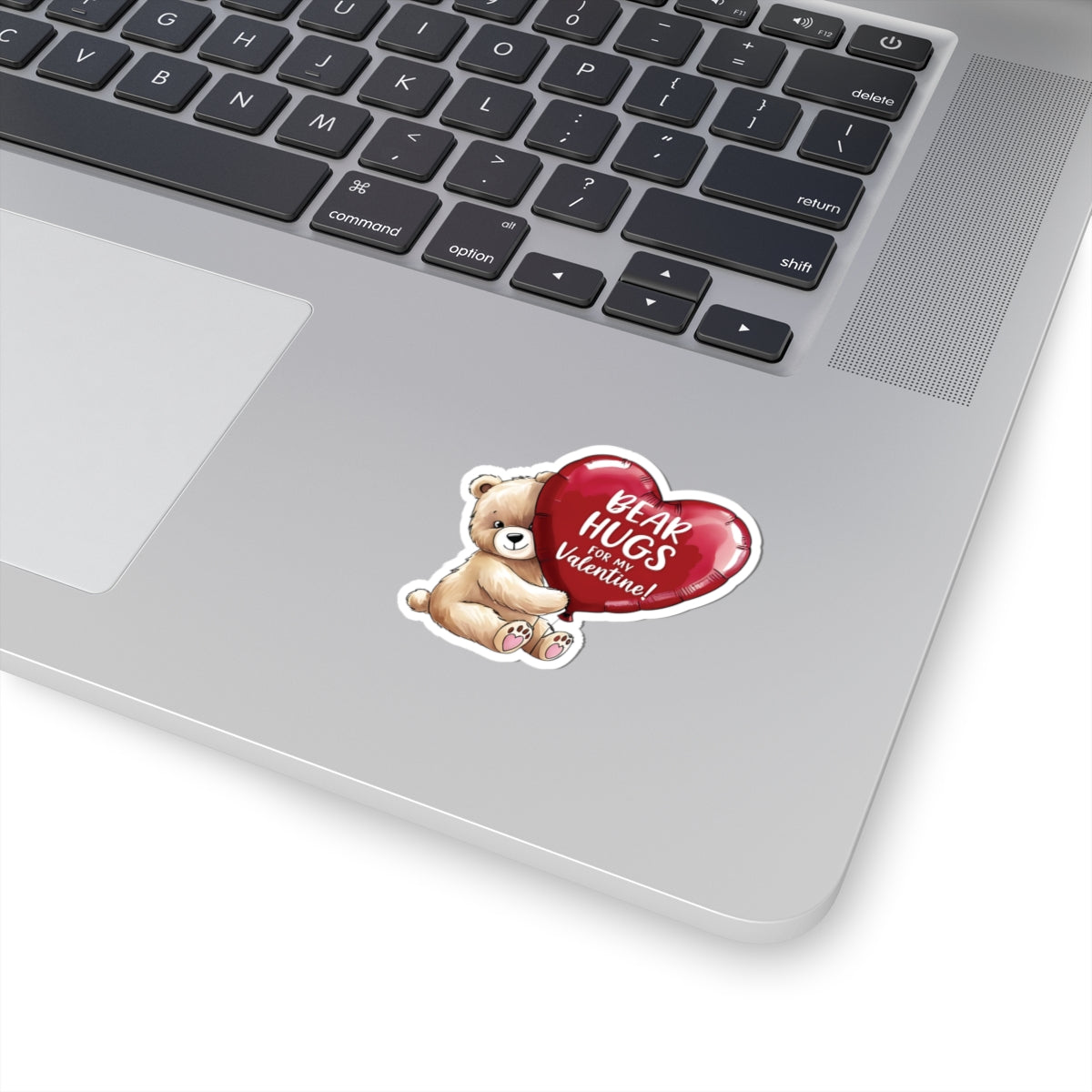 Bear Hugs Sticker, Valentines Day Cute Animal Love Decal, Gift For Her Him, Romantic Kiss Cut Sticker Laptop Journal Water Bottle Art