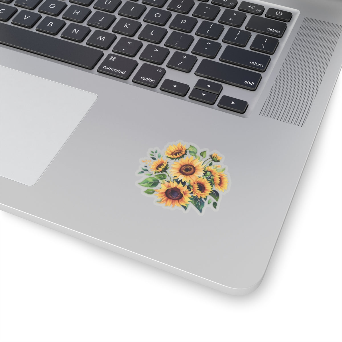 Beautiful Sunflower Bouquet Kiss-Cut Sticker, Floral Vinyl Decal, Laptop Water Bottle Sticker, Sunshine Decor Happy Vibes Positive Affirmation