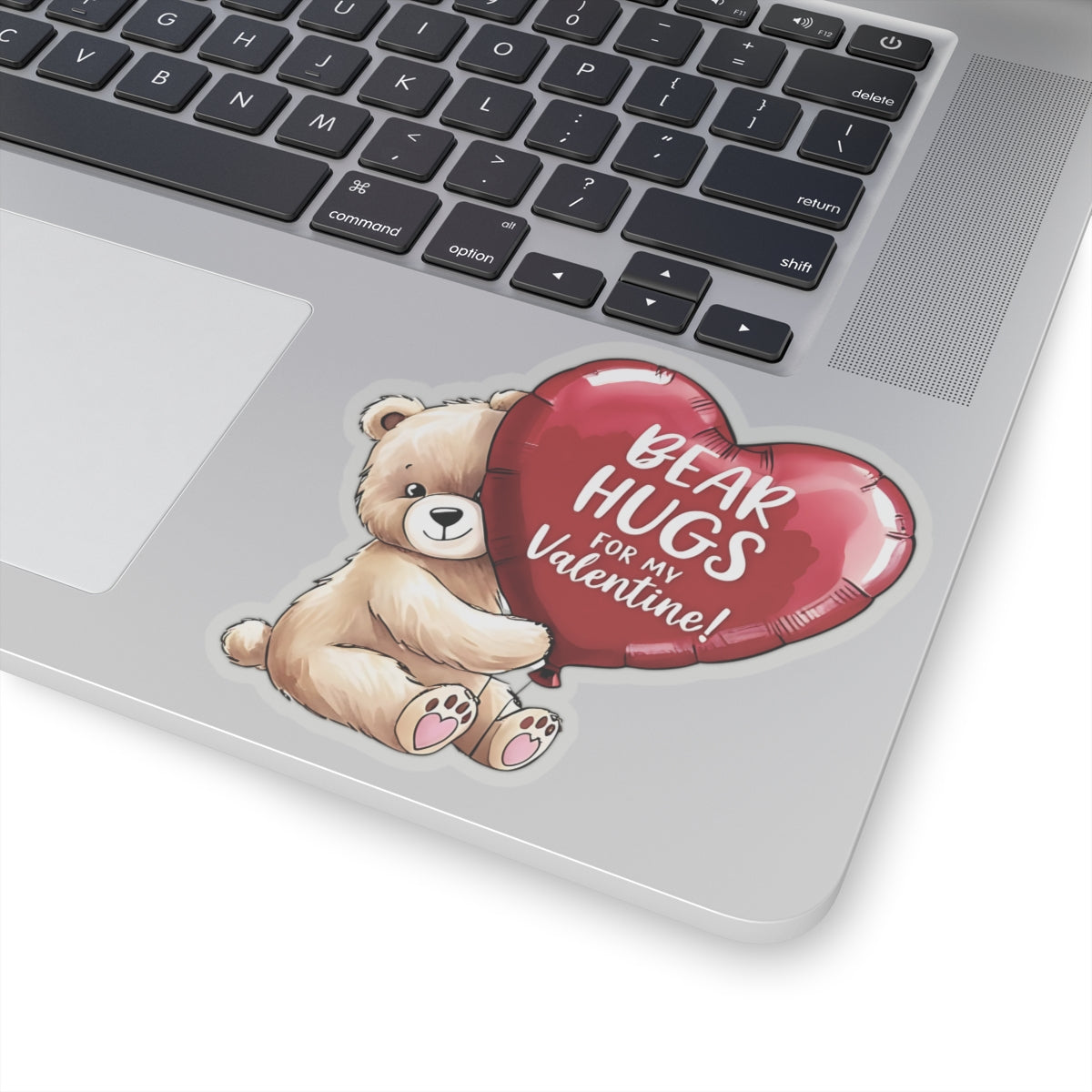 Bear Hugs Sticker, Valentines Day Cute Animal Love Decal, Gift For Her Him, Romantic Kiss Cut Sticker Laptop Journal Water Bottle Art