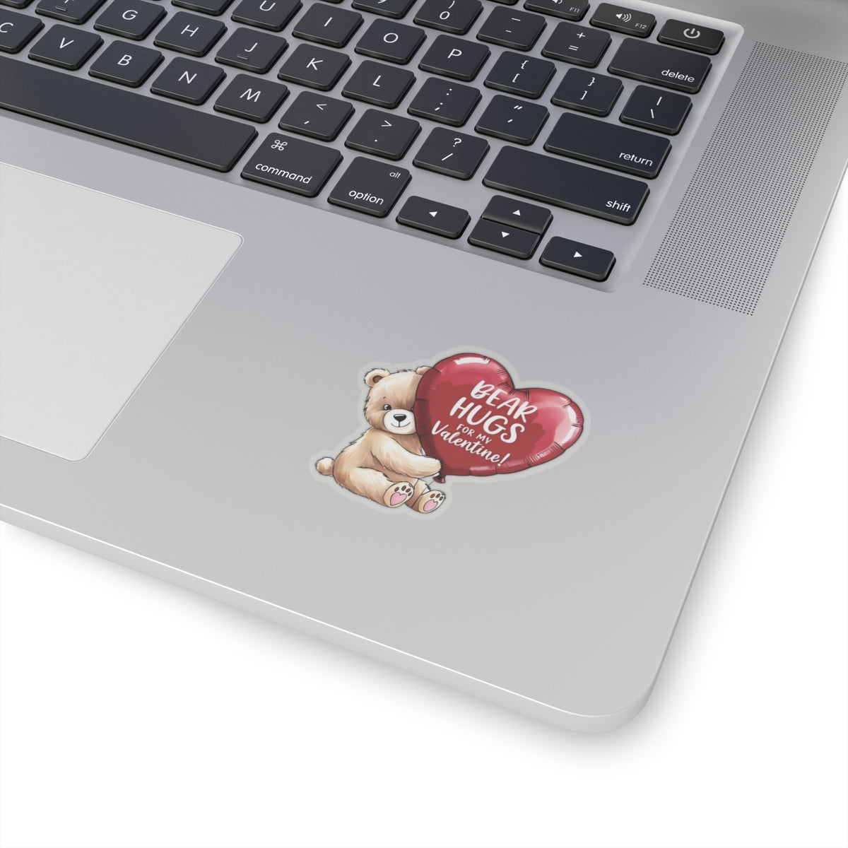 Bear Hugs Sticker, Valentines Day Cute Animal Love Decal, Gift For Her Him, Romantic Kiss Cut Sticker Laptop Journal Water Bottle Art