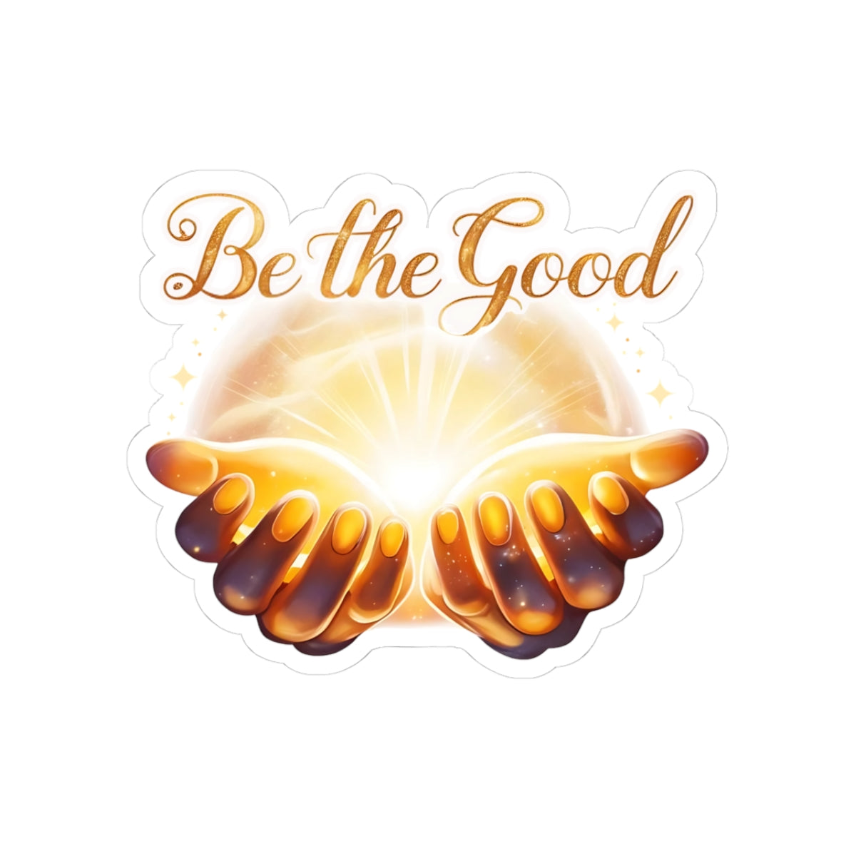 Positive Vibes Stickers, Be The Good Inspirational Decals, Motivational Quote Kiss Cut Stickers, Happy Gift Water Bottle Laptop Scrapbook Decal