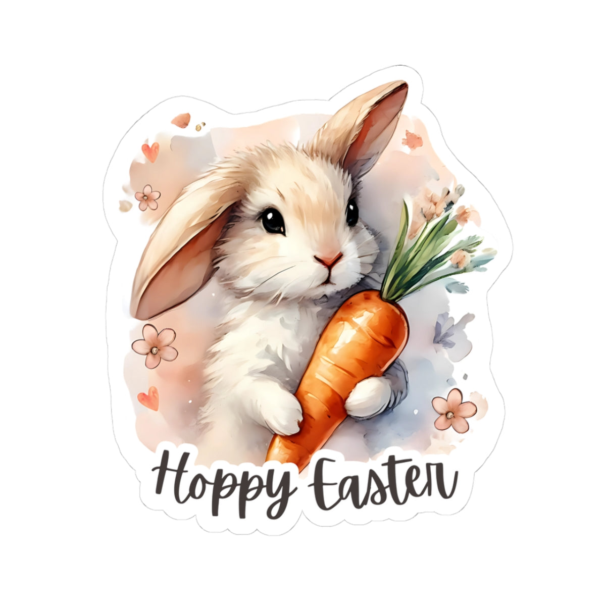 Hoppy Easter Stickers, Easter Bunny Stickers, Cute Rabbit Decals, Spring Holiday Decor, Easter Egg Hunt Vinyl Bunny Stickers, Easter Scrapbook