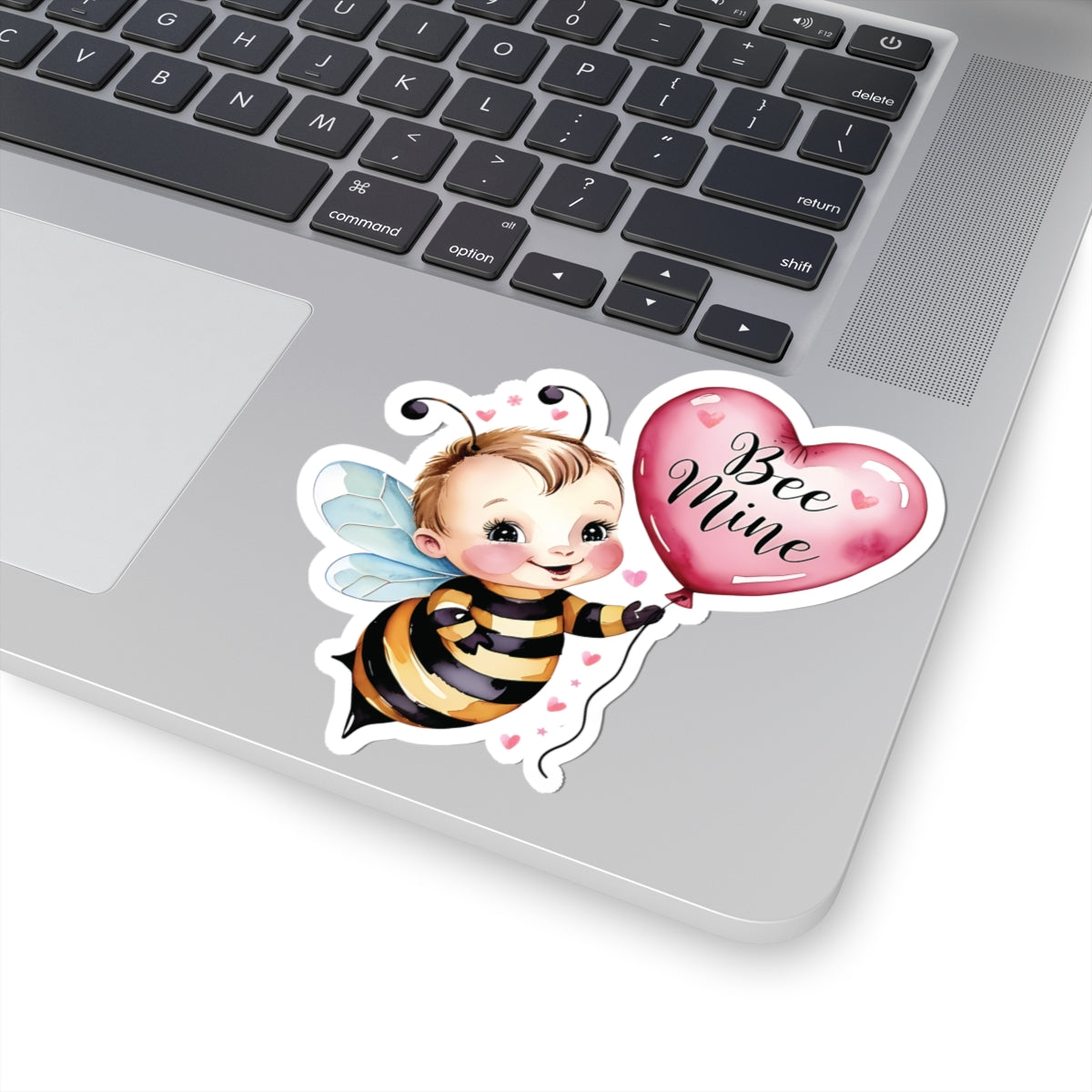 Bee Mine Sticker, Valentines Day Gift, Cute Bumble Bee Pun Vinyl Decal, Romantic Love Quote, Waterproof Kiss Cut Laptop Water Bottle Journal