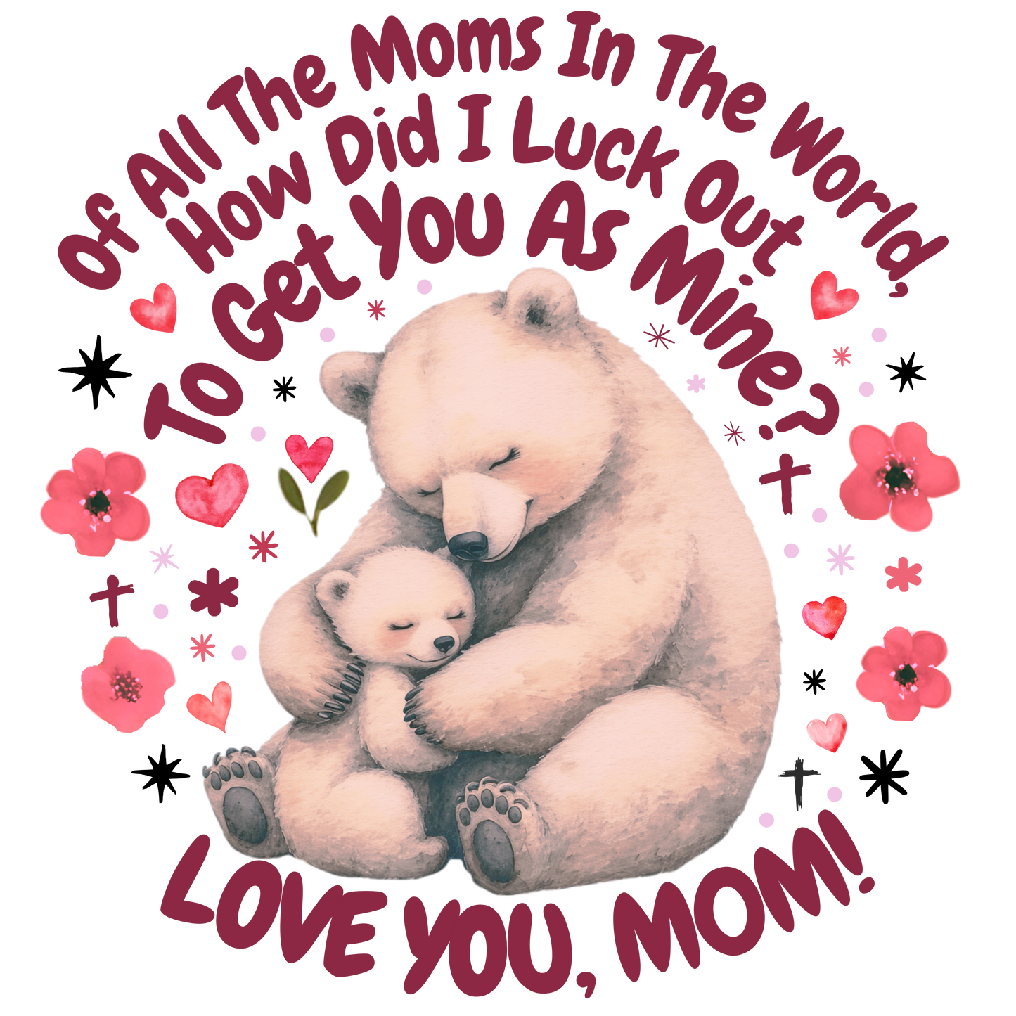 Happy Mother's Day Sticker Love You Mom Vinyl Decal Cute Gift For Mom Scrapbooking Sticker Laptop Decor Journal Sticker Mom Appreciation