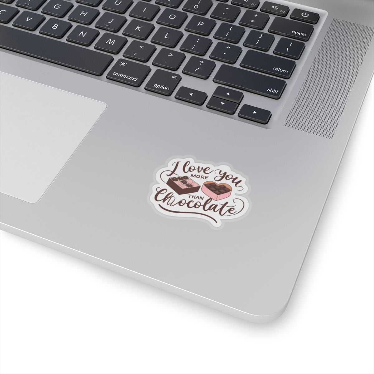 I Love You More Than Chocolate Sticker, Cute Valentine Gift For Her, Funny Candy Quote, Sweet Love Decal, Romantic Gift For Boyfriend Or Wife