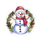 Happy Snowman Christmas Stickers, Festive Holiday Vinyl Decal Sheet, Cheerful Snowman Sticker Pack, Winter Season Decorations Laptops Journals