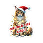 Christmas Tree Bandit Sticker, Maine Coon Cat Kiss Cut Sticker, Funny Xmas Cat Gift, Holiday Vinyl Sticker, Festive Laptop Journal Planner Art