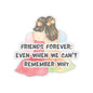 Friends Forever Vinyl Sticker – Cute Best Friend Gift, Friendship Sticker for Laptops, Water Bottles & More