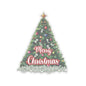 Christmas Prosperity Tree Sticker, Holiday Money Tree Vinyl Decal, Merry Christmas Gift, Laptop Decor, Prosperity Art Xmas Planner Scrapbook Mug Decal