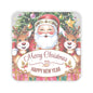 Merry Christmas Happy New Year Holiday Stickers, Cute Santa Reindeer Christmas Tree Holiday Planner Stickers, Winter Vinyl Planner Sticker