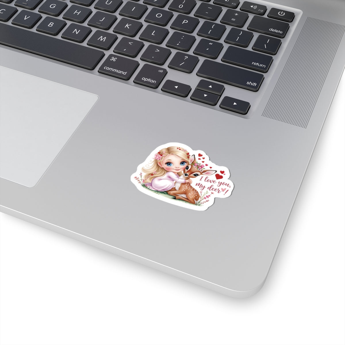I Love You My Deer Sticker, Cute Romantic Sticker Gift For Girlfriend, Valentines Day Anniversary Vinyl Decal Laptop Mug Planner Journal Decor