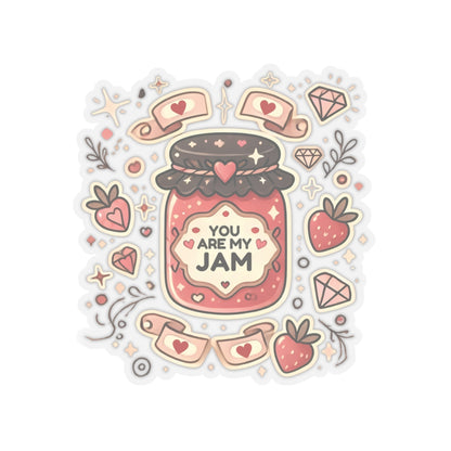 You Are My Jam Sticker, Cute Love Sticker, Funny Valentine Sticker, Romantic Gift For Her, Sweet Food Sticker Planner Sticker,  Scrapbook Sticker