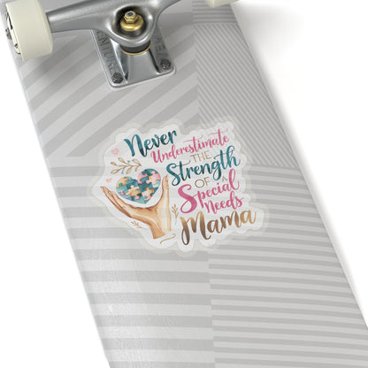 Special Needs Mama Kiss-Cut Stickers, Disability and Autism Awareness Decal Label Laptop, Mother's Day Gift