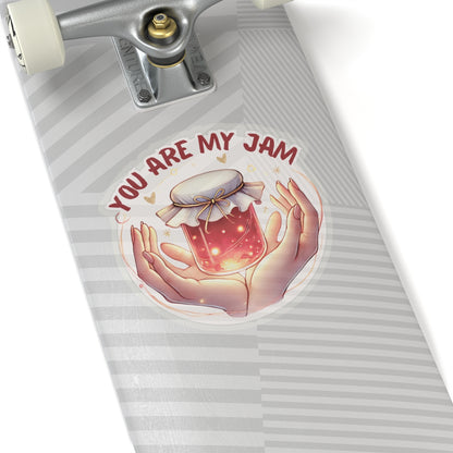 You Are My Jam Sticker, Adorable Love Sticker, Cute Food Pun Sticker, Gift For Foodie, Sweet Romantic Sticker, Scrapbook Laptop Sticker Planner