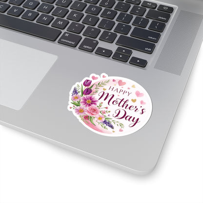 Happy Mothers Day Sticker, Mothers Day Gift, Mom Appreciation Vinyl Decal, Kiss Cut Sticker -Laptop Decor Water Bottle Sticker, Mothers Day Decal