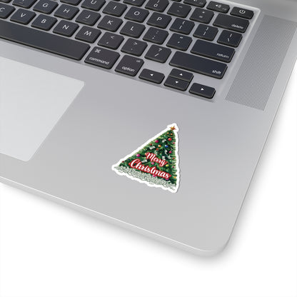 Christmas Prosperity Tree Sticker, Holiday Money Tree Vinyl Decal, Merry Christmas Gift, Laptop Decor, Prosperity Art Xmas Planner Scrapbook Mug Decal