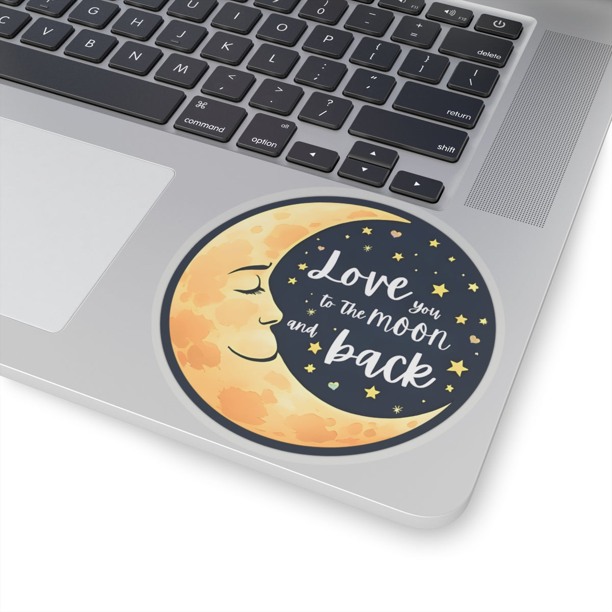 Love You To The Moon And Back Sticker, Romantic Gift For Him Or Her, Galaxy Theme Cute Couple Sticker, Space Love Vinyl Decal Celestial Art