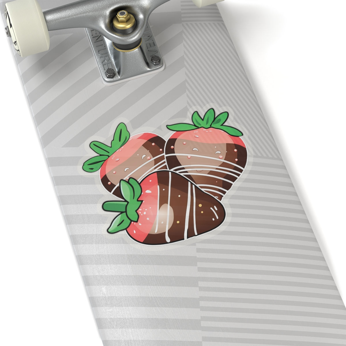 Chocolate Covered Strawberry Sticker, Food Lover Vinyl Decal, Valentine Dessert Sticker, Cute Fruit Sticker, Laptop Water Bottle Journal Decor