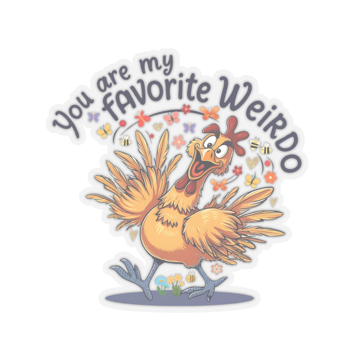 You Are My Favorite Weirdo Sticker, Funny Valentine Sticker, Cute Romantic Gift For Her Or Him, Sweet Love Quote Sticker, Laptop Planner Mug Sticker