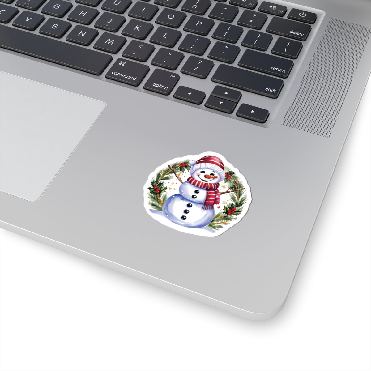Happy Snowman Christmas Stickers, Festive Holiday Vinyl Decal Sheet, Cheerful Snowman Sticker Pack, Winter Season Decorations Laptops Journals