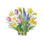 Spring Flowers Bouquet Stickers, Mother's Day Sticker Birthday Gift Label Flower Bouquet Decals Spring Garden Decor Cute Planner Stickers