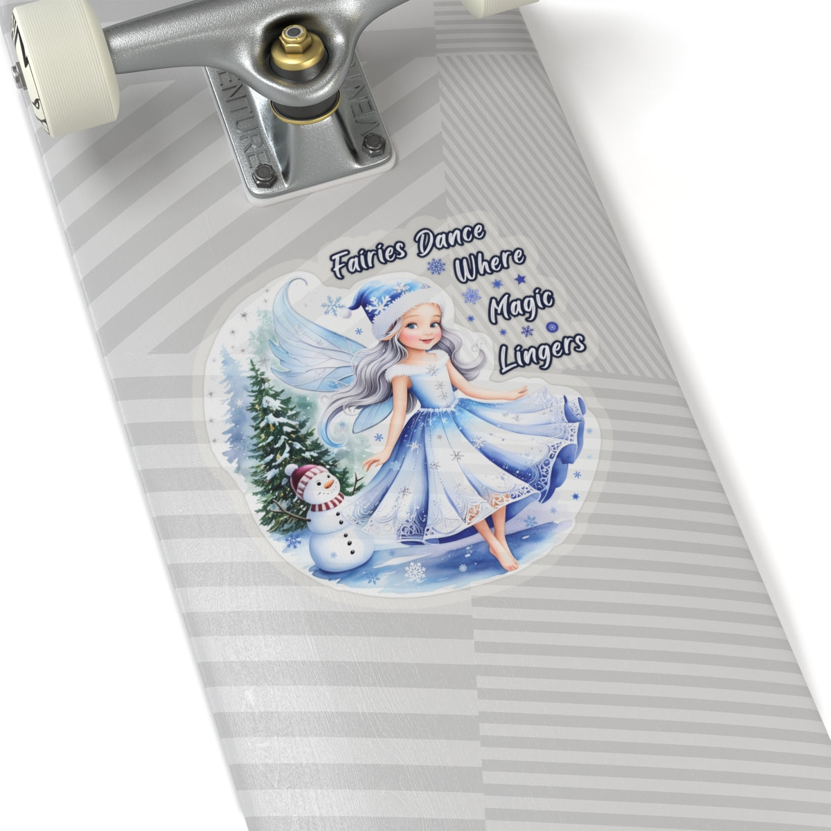 Fairies Dance Where Magic Lingers Sticker, Fantasy Fairy Vinyl Sticker, Whimsical Quote Sticker Scrapbook Sticker, Cute Laptop Sticker