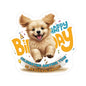 Happy Birthday Sticker, Cute Puppy Kiss Cut Sticker,  Adorable Puppy Celebration Sticker, Fun Dog Lover Birthday Gift Laptop Planner Scrapbook