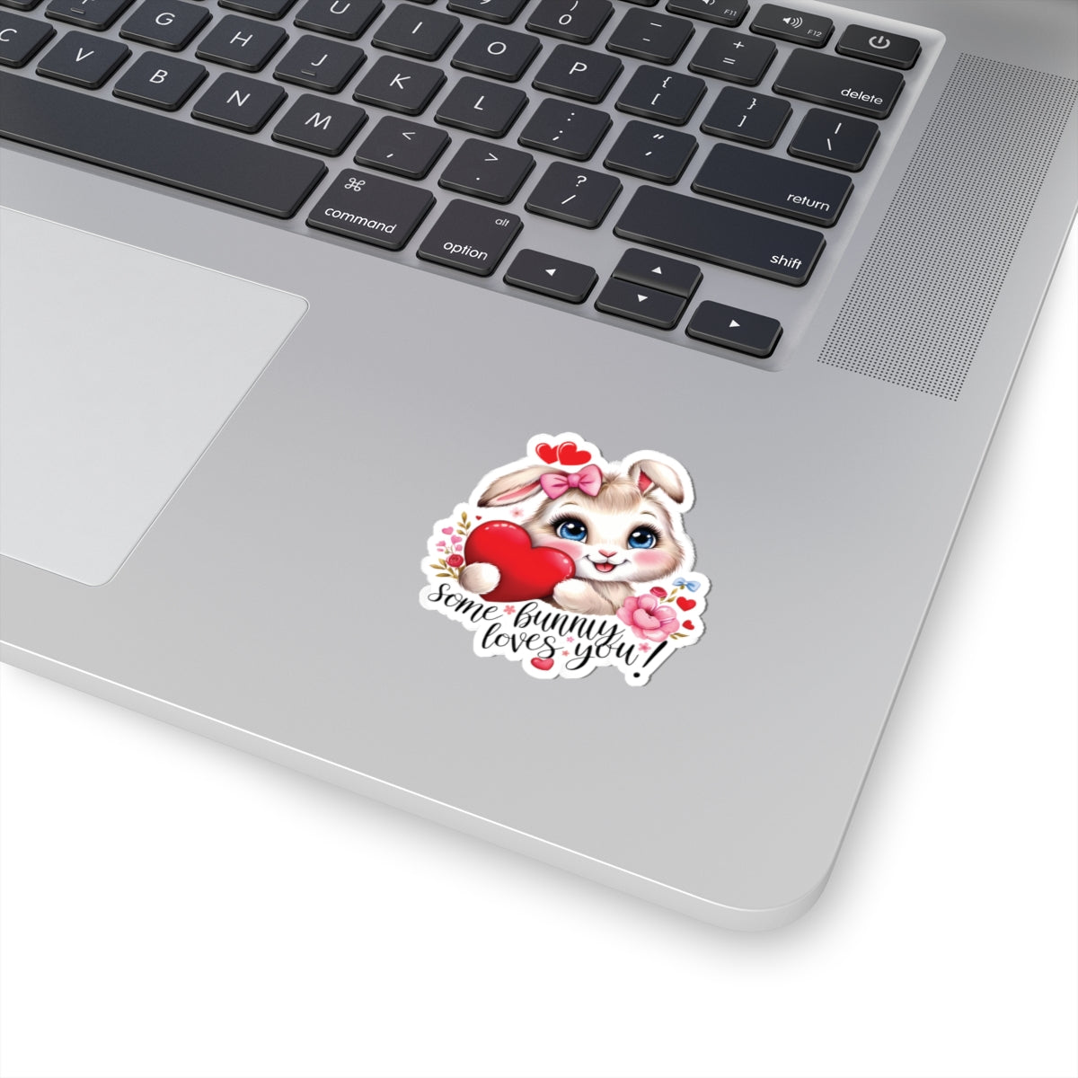 Some Bunny Loves You Sticker, Cute Bunny Valentines Gift, Romantic Pun Vinyl Decal, Waterproof Kiss Cut Laptop Water Bottle Journal Scrapbook