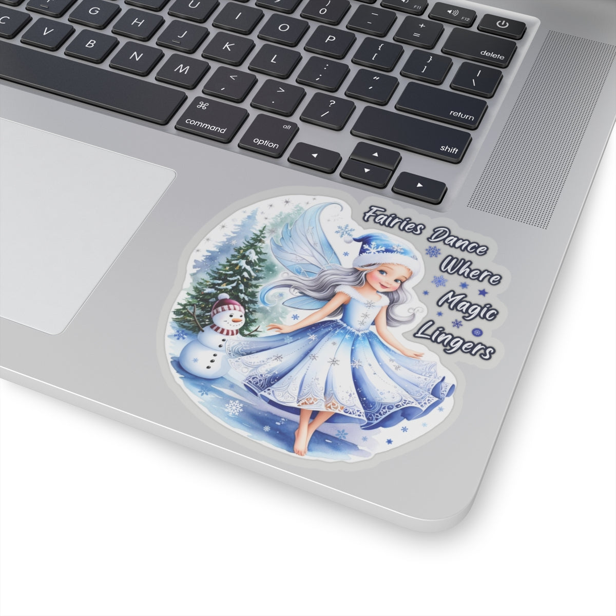 Fairies Dance Where Magic Lingers Sticker, Fantasy Fairy Vinyl Sticker, Whimsical Quote Sticker Scrapbook Sticker, Cute Laptop Sticker