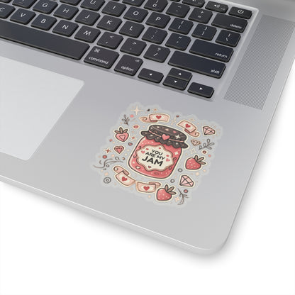 You Are My Jam Sticker, Cute Love Sticker, Funny Valentine Sticker, Romantic Gift For Her, Sweet Food Sticker Planner Sticker,  Scrapbook Sticker