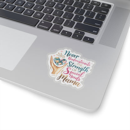 Special Needs Mama Kiss-Cut Stickers, Disability and Autism Awareness Decal Label Laptop, Mother's Day Gift