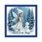 Believe In The Magic Sticker, Winter Fairy Sticker, Inspirational Christmas Sticker, Festive Vinyl Sticker, Holiday Quote Sticker, Planner Decal